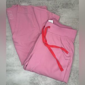 FIGS XXS Pink Scrubs Set